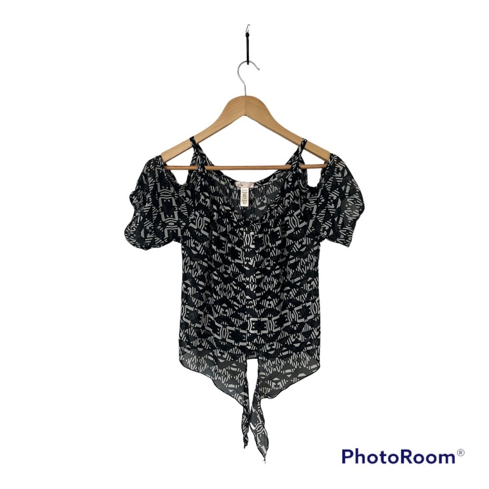 Sheer off the shoulder top - small